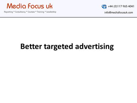 Better targeted advertising.  User data on a social media site means adverts can be accurately shown.