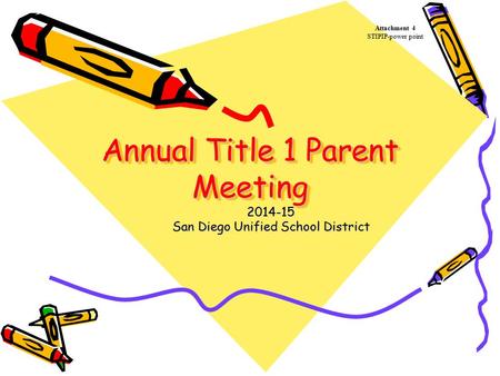 Annual Title 1 Parent Meeting