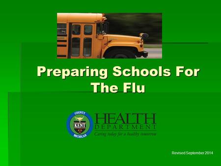 Preparing Schools For The Flu