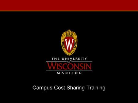 Campus Cost Sharing Training. Administrative Process Redesign (APR) Cost Sharing and Commitments Review of Committee’s Work Slide 2.