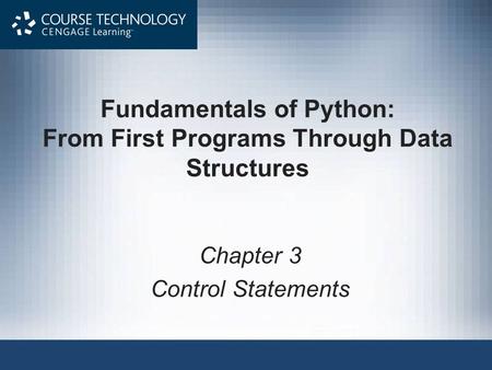 Fundamentals of Python: From First Programs Through Data Structures