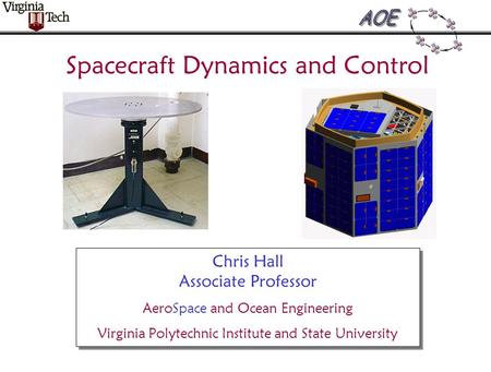 Spacecraft Dynamics and Control