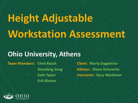 Height Adjustable Workstation Assessment