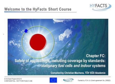 Funded by FCH JU (Grant agreement No. 256823) 1 © HyFacts Project 2012/13 CONFIDENTIAL – NOT FOR PUBLIC USE 1.