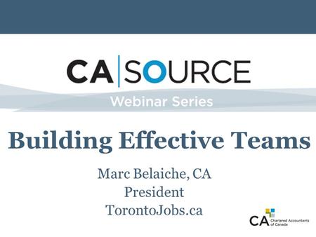 Building Effective Teams