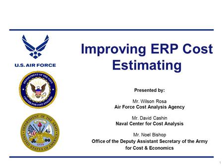 Improving ERP Cost Estimating