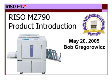 RISO MZ790 Product Introduction