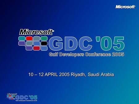 10 – 12 APRIL 2005 Riyadh, Saudi Arabia. Microsoft Commerce Server 2002: Introduction to Virtual Catalogs Abdellatif Tarhine Microsoft Regional Director.