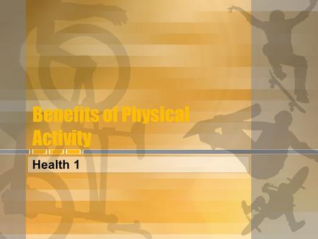 Benefits of Physical Activity Health 1. Mental and Social Benefits Exercise has a positive effect on your mental, physical and emotional health Stress.