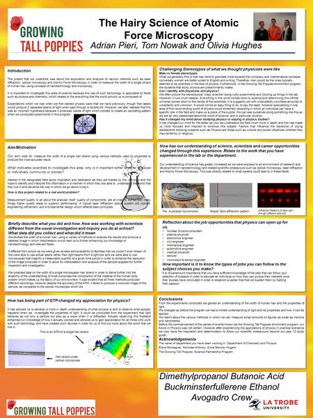 Www.coecxs.org The Hairy Science of Atomic Force Microscopy Adrian Pieri, Tom Nowak and Olivia Hughes Introduction The project that we undertook was about.