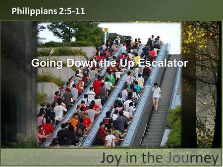 Going Down the Up Escalator