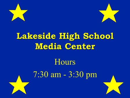 Lakeside High School Media Center