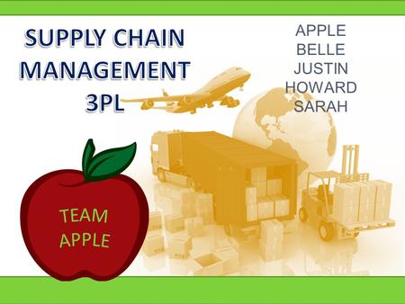 APPLE BELLE JUSTIN HOWARD SARAH. 3PLs Market Grows Rapidly U.S. 3PL Market 1996-2013E (US$ Billions) 86% of domestic Fortune 500 companies use 3PLs for.