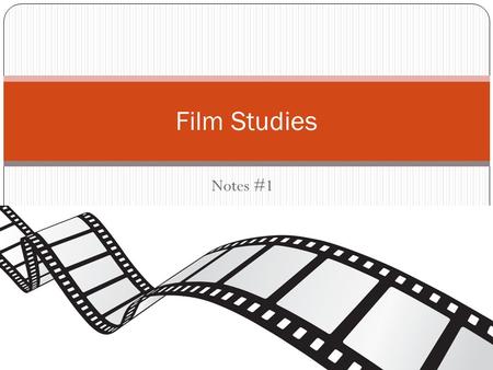 Notes #1 Film Studies. Classical Films of the 30s and beyond The main genre of the 1930s was the musical Films were character based, story developed through.