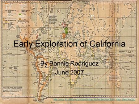 Early Exploration of California