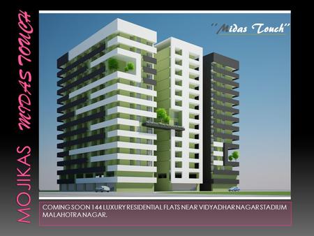 COMING SOON 144 LUXURY RESIDENTIAL FLATS NEAR VIDYADHAR NAGAR STADIUM MALAHOTRA NAGAR.