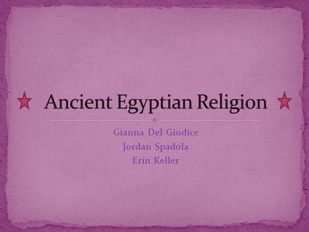 Ancient Egyptian Religion