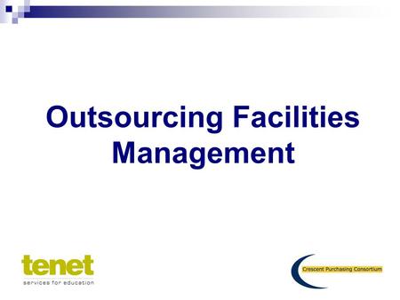 Outsourcing Facilities Management