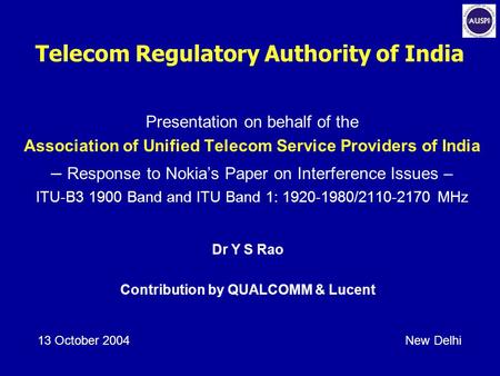 Telecom Regulatory Authority of India