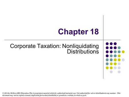 © 2014 by McGraw-Hill Education. This is proprietary material solely for authorized instructor use. Not authorized for sale or distribution in any manner.