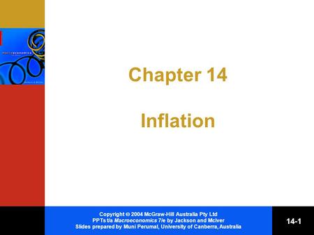 Copyright  2004 McGraw-Hill Australia Pty Ltd PPTs t/a Macroeconomics 7/e by Jackson and McIver Slides prepared by Muni Perumal, University of Canberra,