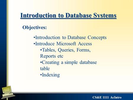 Introduction to Database Systems