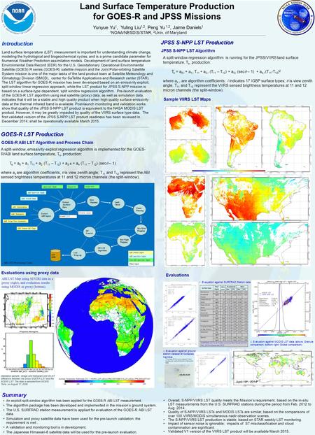 Introduction Land surface temperature (LST) measurement is important for understanding climate change, modeling the hydrological and biogeochemical cycles,