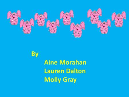 By Aine Morahan Lauren Dalton Molly Gray.