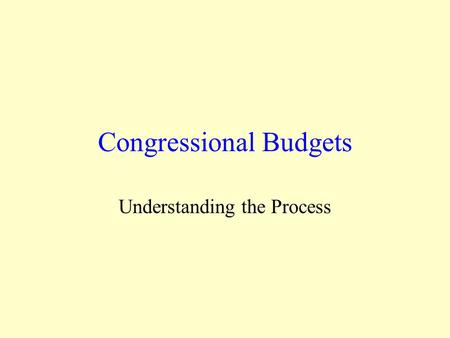 Congressional Budgets Understanding the Process. JUNFEBMARAPRMAYSEPAUGJULJANOCT House Armed Services Committee (HASC) Senate Armed Services Committee.