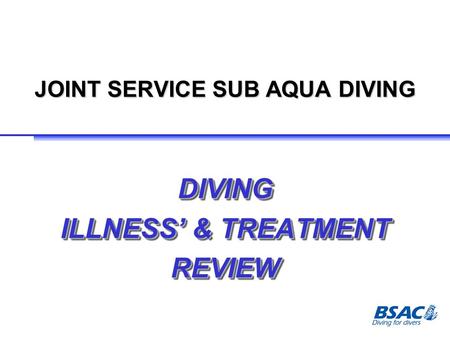 JOINT SERVICE SUB AQUA DIVING