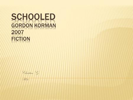 Christian G. Pd.6.  It all started when Capricorn Anderson was with his aunt. He was in a barn in the middle of no where in the middle of the pasture.