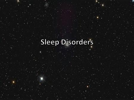 Insomnia Insomnia is a sleep disorder that is defined by difficulty falling asleep. There are two types of insomnia: – Primary insomnia: the insomnia.