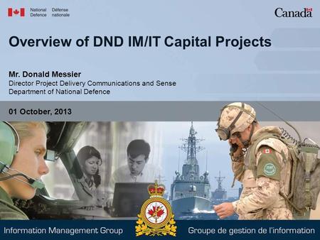 Overview of DND IM/IT Capital Projects