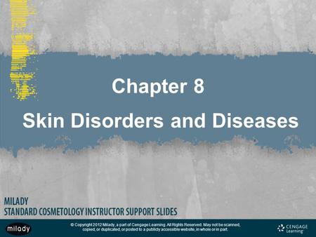 Chapter 8 Skin Disorders and Diseases