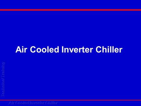 Air Cooled Inverter Chiller