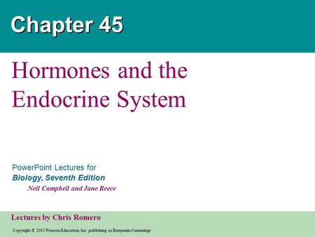 Hormones and the Endocrine System