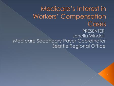 Medicare’s Interest in Workers’ Compensation Cases