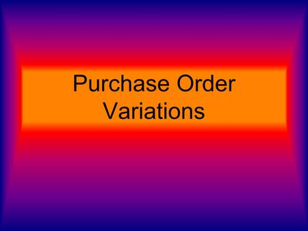 Purchase Order Variations. As you are all aware the delegations as at 01 August 12 in respect of FINMAN 2 are: SES Band 1 LOFA Ex Director CFI $20m Director.