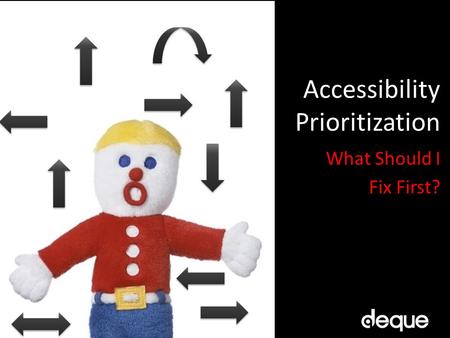 Accessibility Prioritization What Should I Fix First?