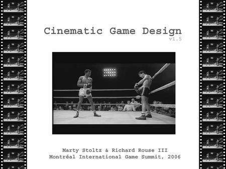 Introduction – Who Are We? Marty Stoltz Studio Cinematic Director, Midway Chicago Stranglehold, The Suffering: Ties That Bind, Mortal Kombat: Armageddon/Deception/Shaolin.