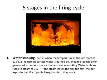 5 stages in the firing cycle