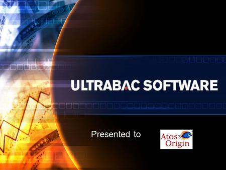 Presented to UBDR Gold – Bare Metal Disaster Recovery for Windows Peter Vervaene, Raxco Software Belgium UltraBac distribution BeNeLux.