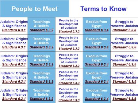 Judaism: Origins & Significance Standard 6.3.1 Judaism: Origins & Significance Standard 6.3.1 Judaism: Origins & Significance Standard 6.3.1 Judaism: Origins.