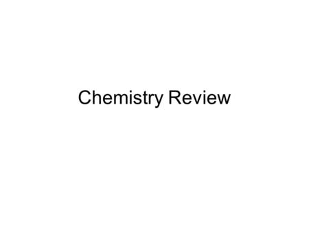 Chemistry Review. Chapter Outline What are atoms? How do atoms interact to form molecules? Why is water so important to life?