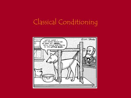 Classical Conditioning