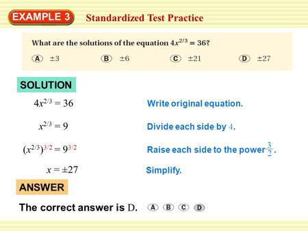 Standardized Test Practice