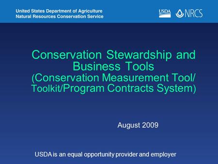 USDA is an equal opportunity provider and employer