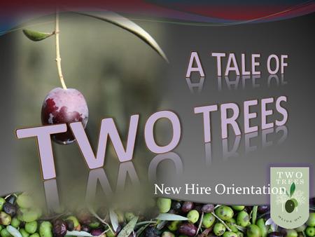 New Hire Orientation. Introductions 1. Your name 2. Your hometown 3. Your favorite olive oil flavor 4. Your job position.