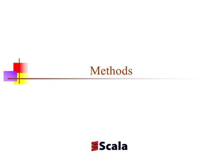 Methods. Why methods? A method gives a name to something that you want to do, so you don’t have to think about how to do it, you just do it The name should.