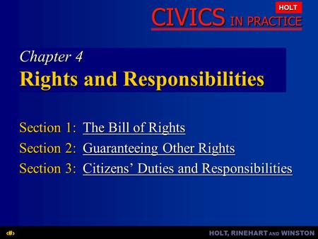 Chapter 4 Rights and Responsibilities